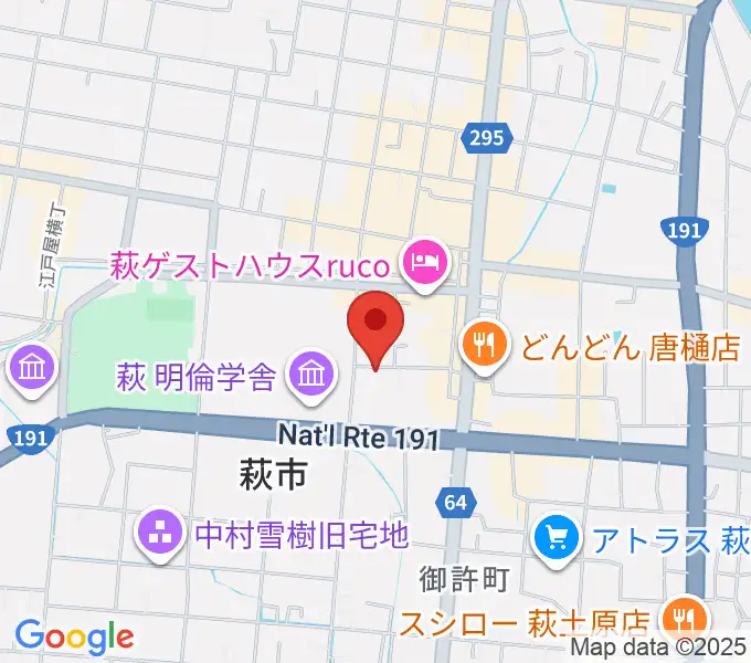 エフエム萩の地図