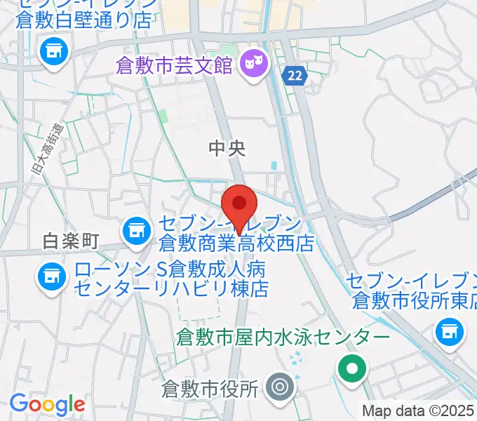 FMくらしきの地図