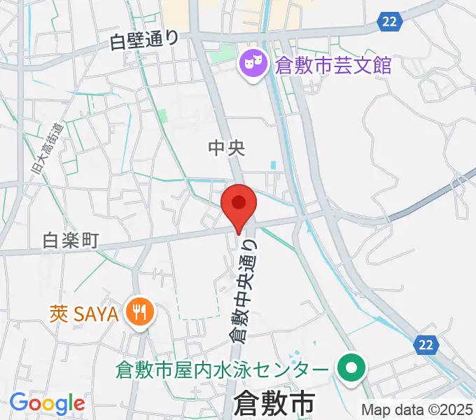 FMくらしきの地図