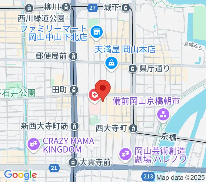 レディオモモの地図