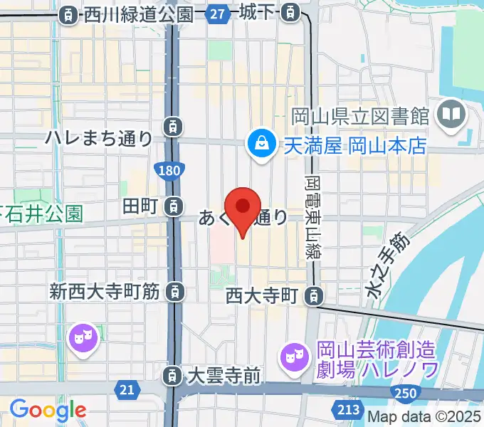 レディオモモの地図
