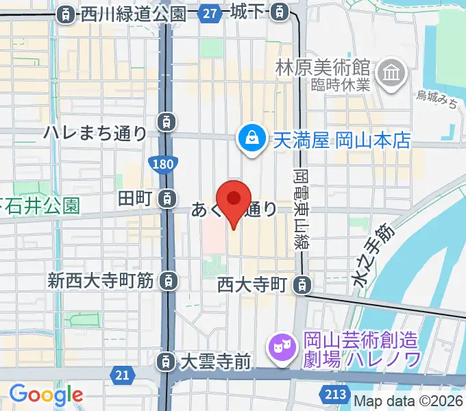 レディオモモの地図