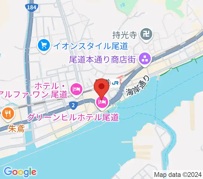 エフエムおのみちの地図