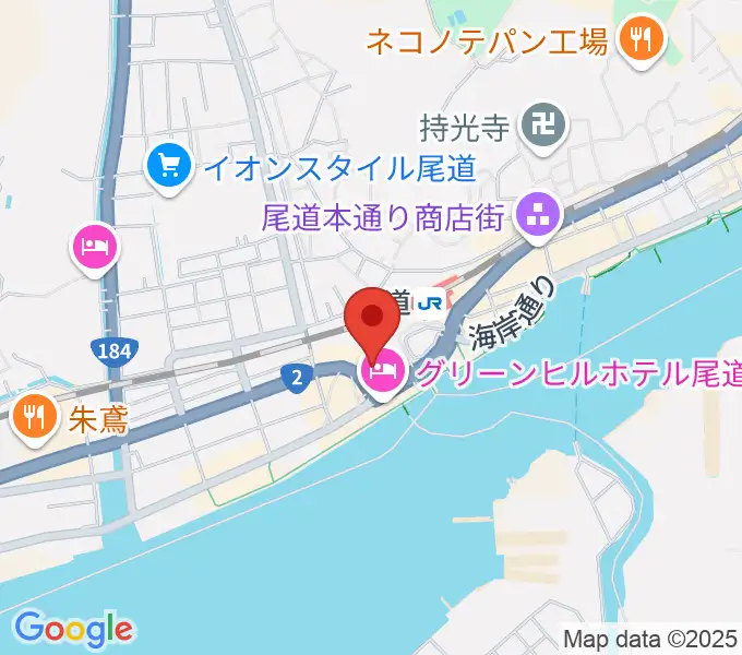 エフエムおのみちの地図