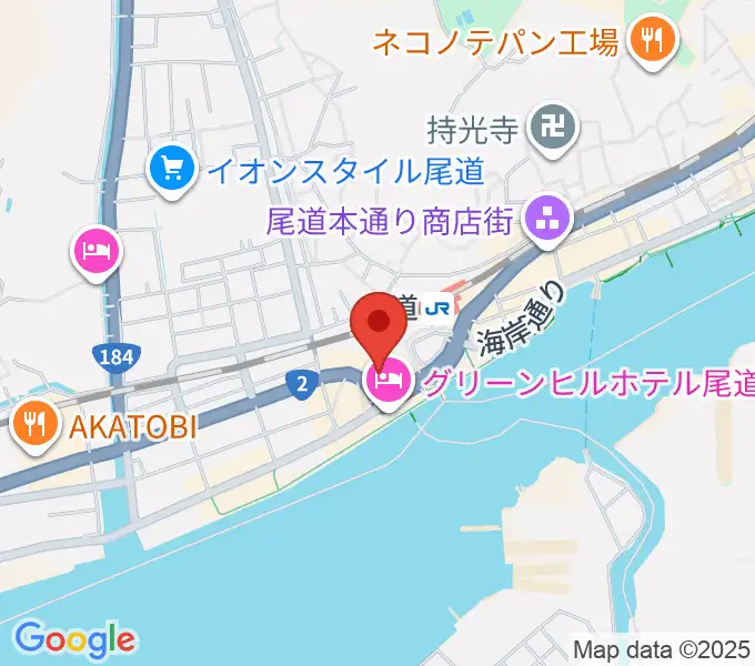 エフエムおのみちの地図