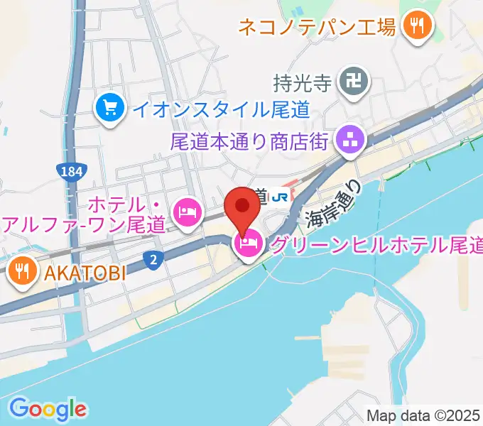エフエムおのみちの地図