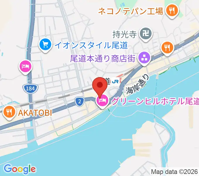 エフエムおのみちの地図