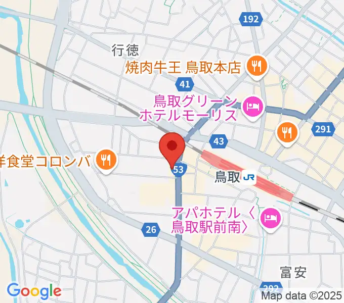 FM鳥取の地図