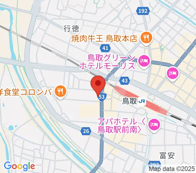 FM鳥取の地図