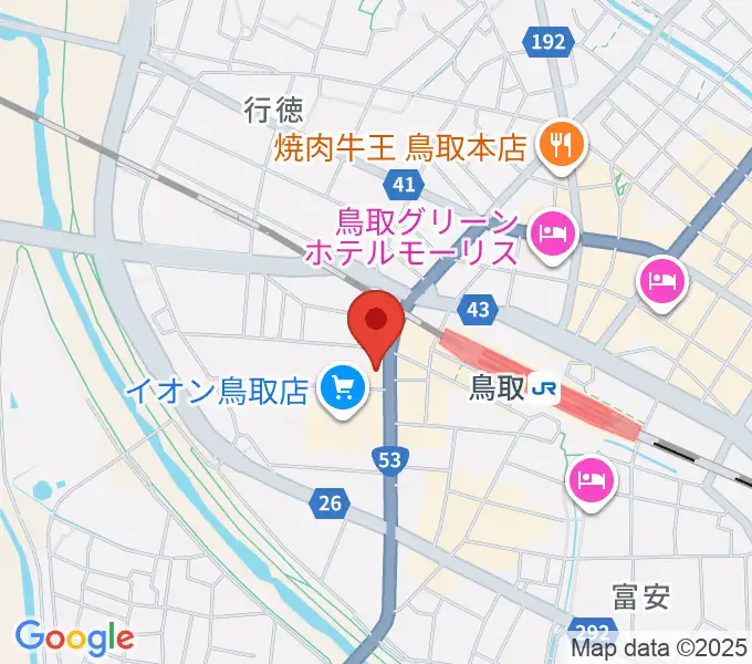 FM鳥取の地図