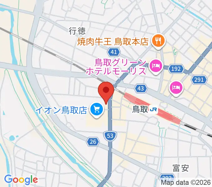 FM鳥取の地図