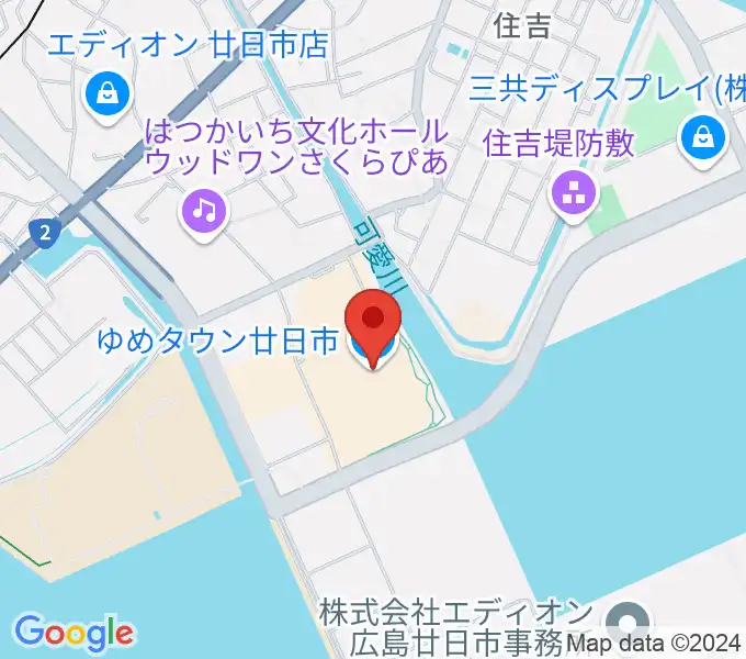 FMはつかいちの地図