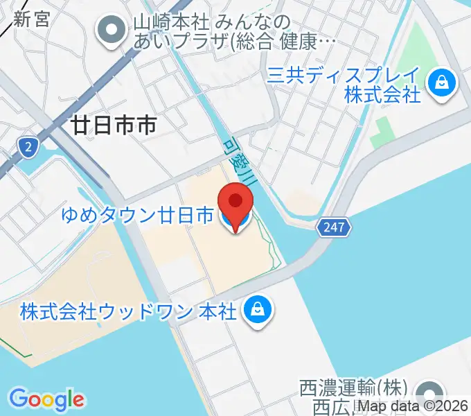 FMはつかいちの地図