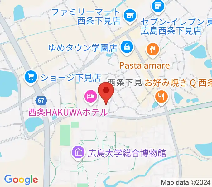 FM東広島の地図