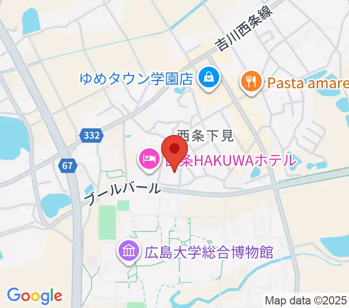 FM東広島の地図