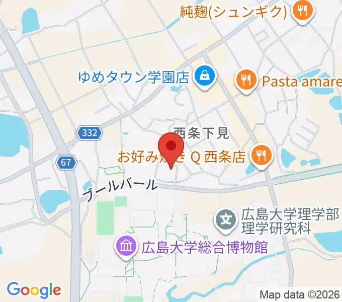 FM東広島の地図