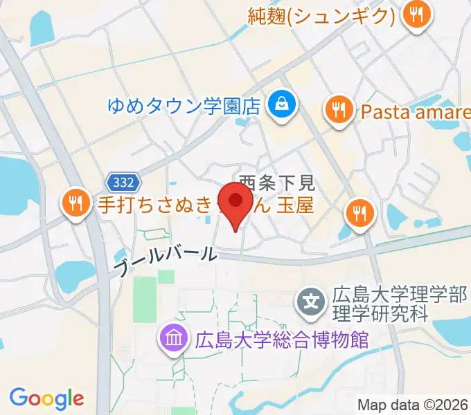 FM東広島の地図