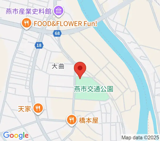 燕三条エフエムの地図