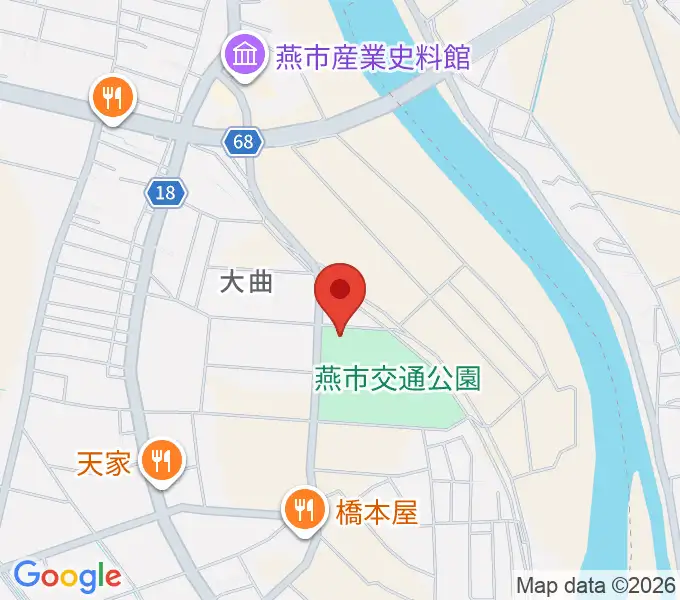 燕三条エフエムの地図