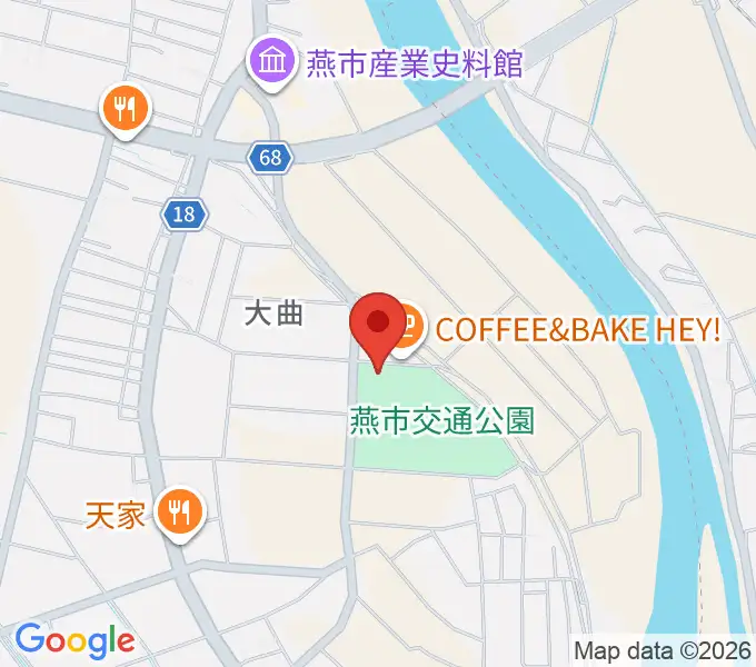 燕三条エフエムの地図