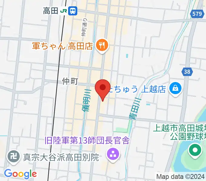 FMじょうえつ FM-Jの地図