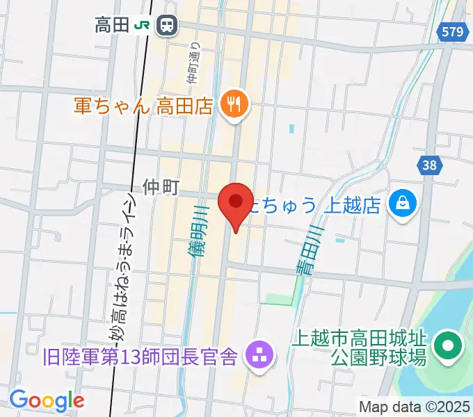 FMじょうえつ FM-Jの地図