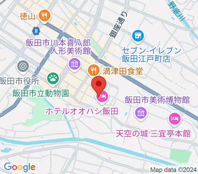 いいだFM・iステーションの地図