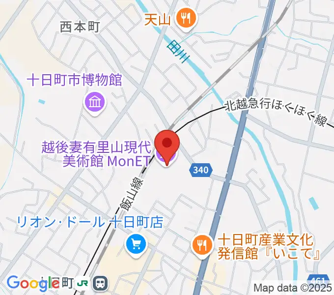 エフエムとおかまちの地図