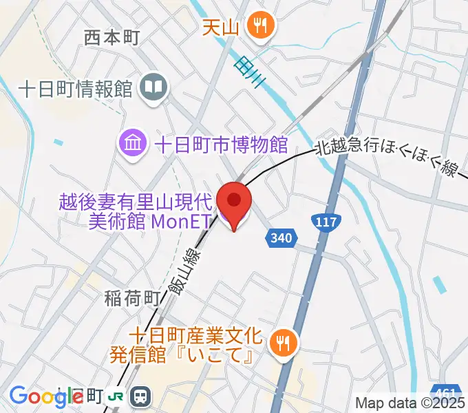 エフエムとおかまちの地図