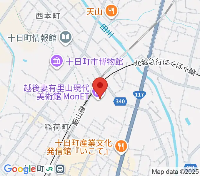 エフエムとおかまちの地図