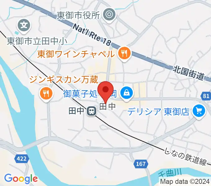 エフエムとうみの地図