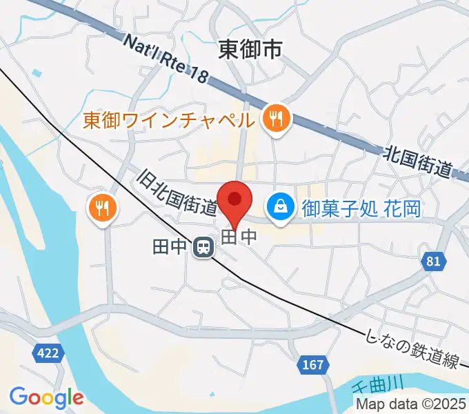 エフエムとうみの地図
