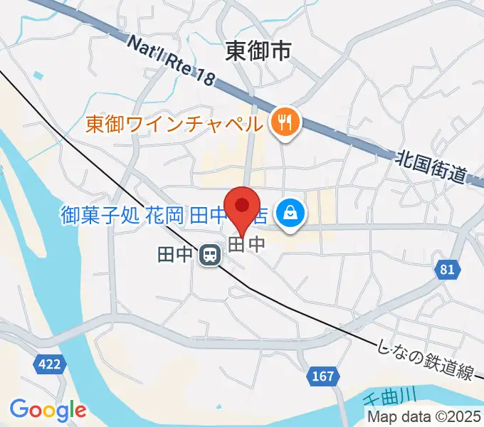 エフエムとうみの地図