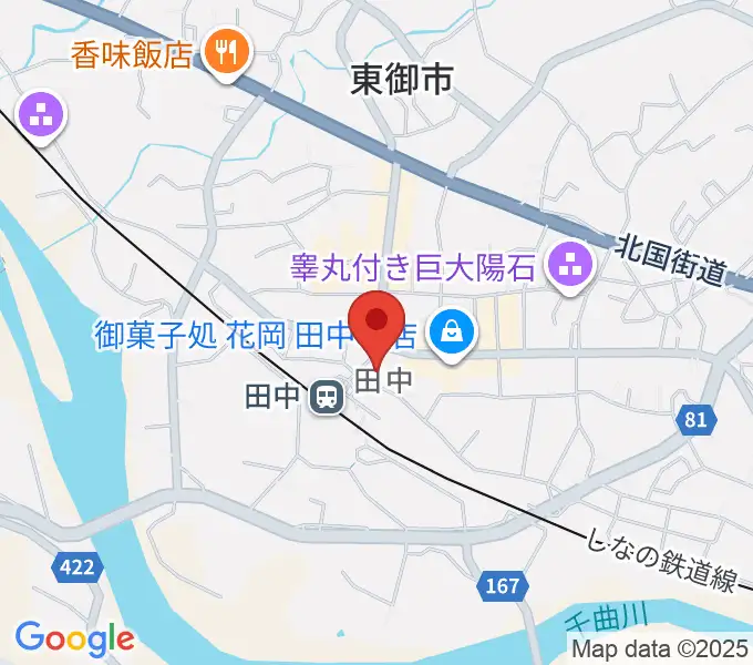 エフエムとうみの地図