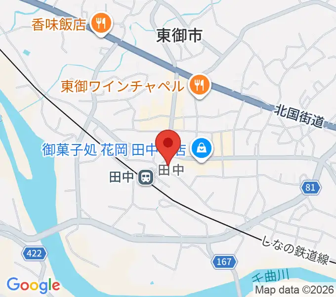 エフエムとうみの地図