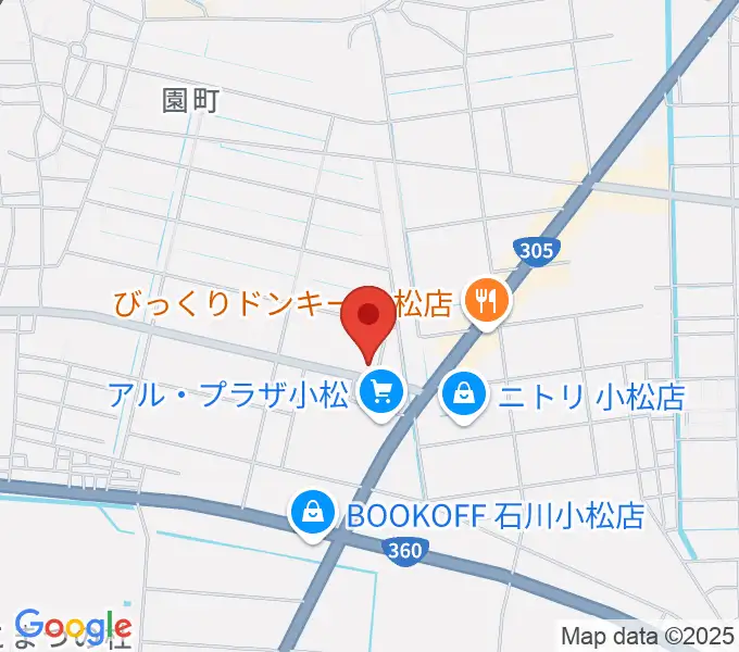 ラジオこまつの地図
