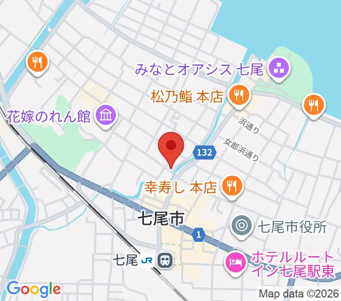 ラジオななおの地図
