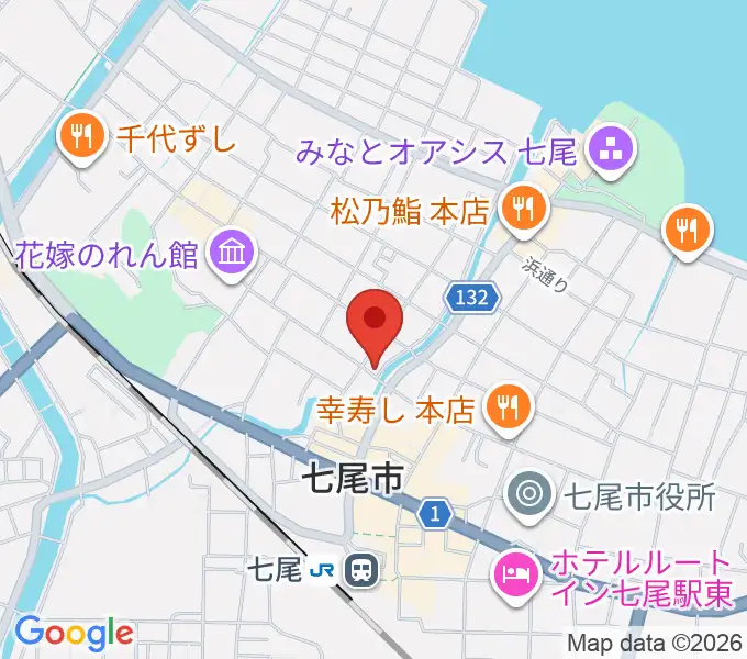 ラジオななおの地図