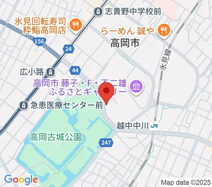 ラジオたかおかの地図