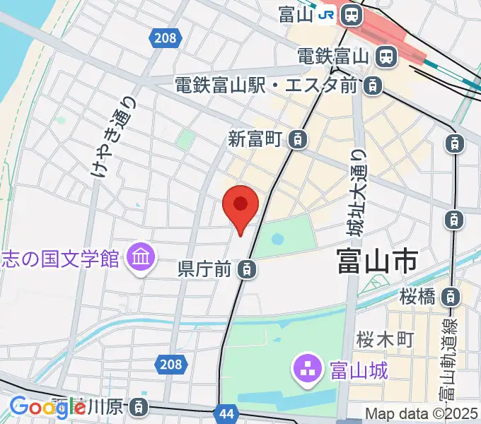 富山シティエフエムの地図