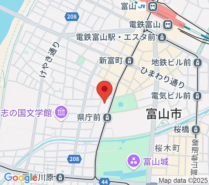 富山シティエフエムの地図