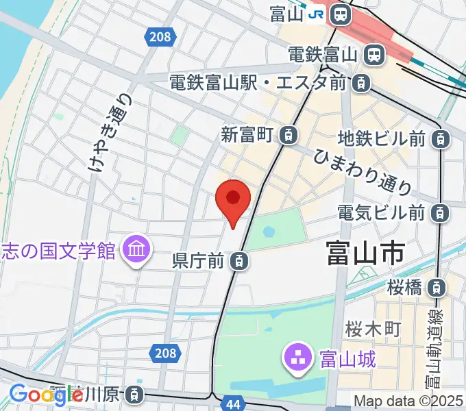 富山シティエフエムの地図