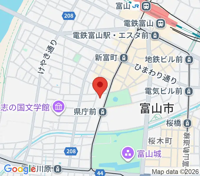 富山シティエフエムの地図