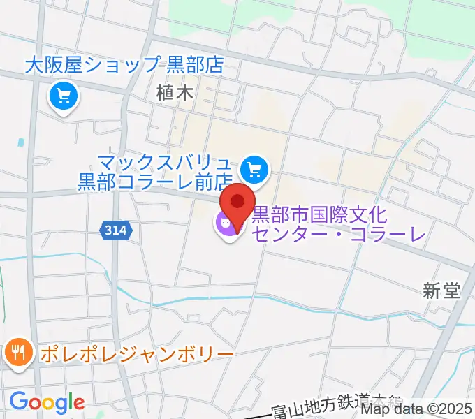 ラジオ・ミューの地図