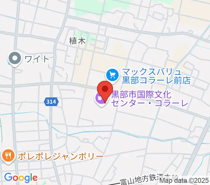 ラジオ・ミューの地図