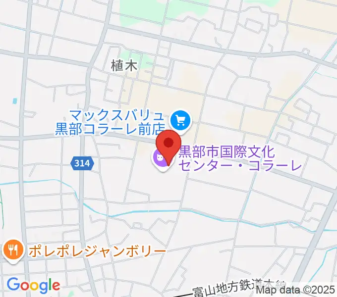 ラジオ・ミューの地図