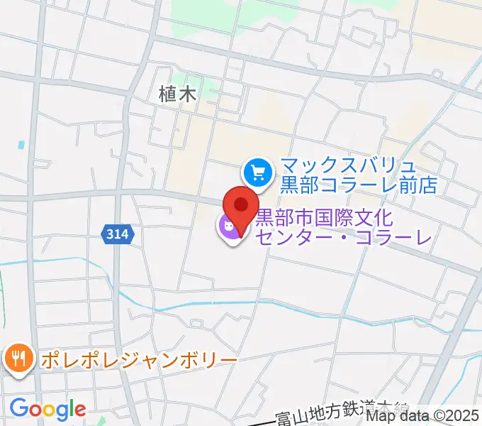ラジオ・ミューの地図
