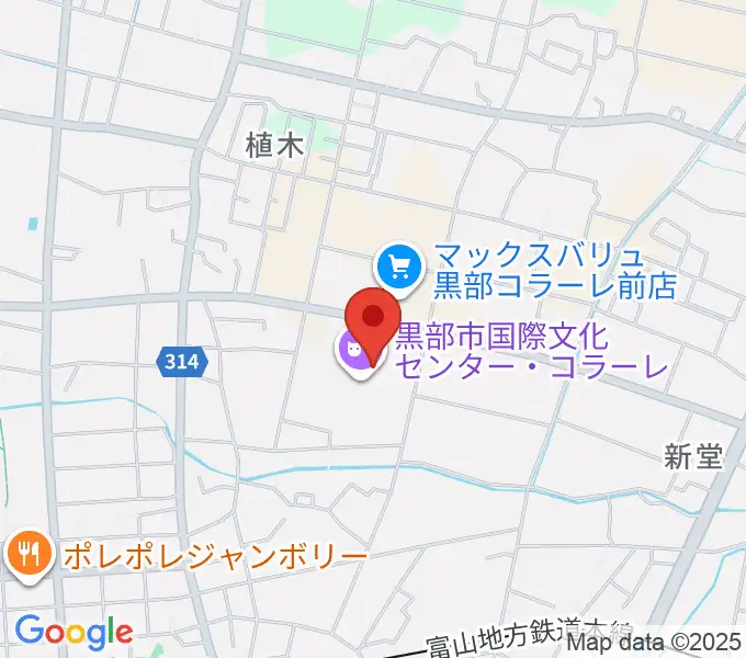 ラジオ・ミューの地図