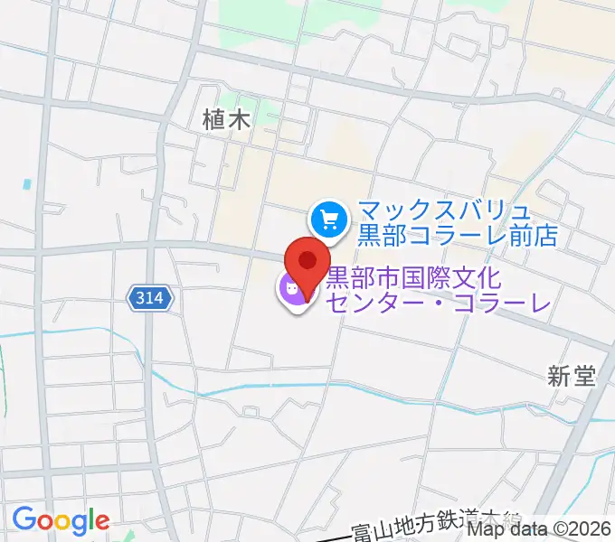 ラジオ・ミューの地図