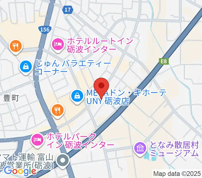 エフエムとなみの地図